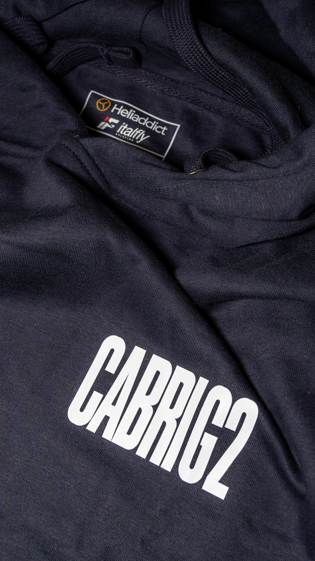 Felpa Heliaddict x Italfly "CABRI G2" - BLACK DESIGN