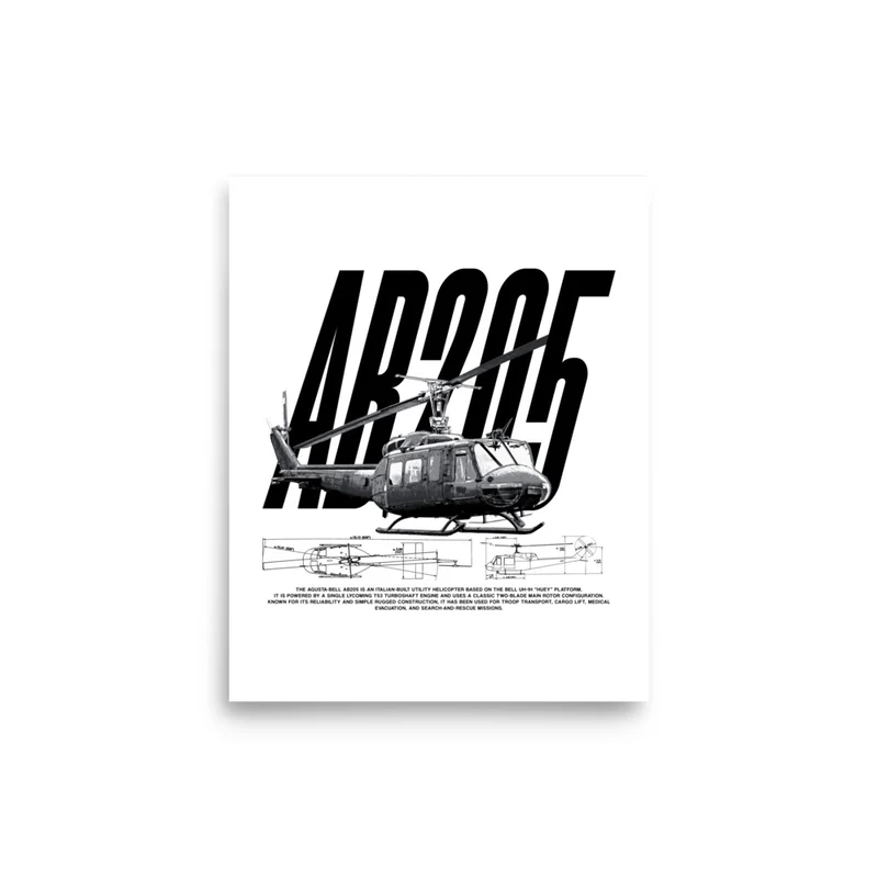 Poster AB205, 12″ × 16″