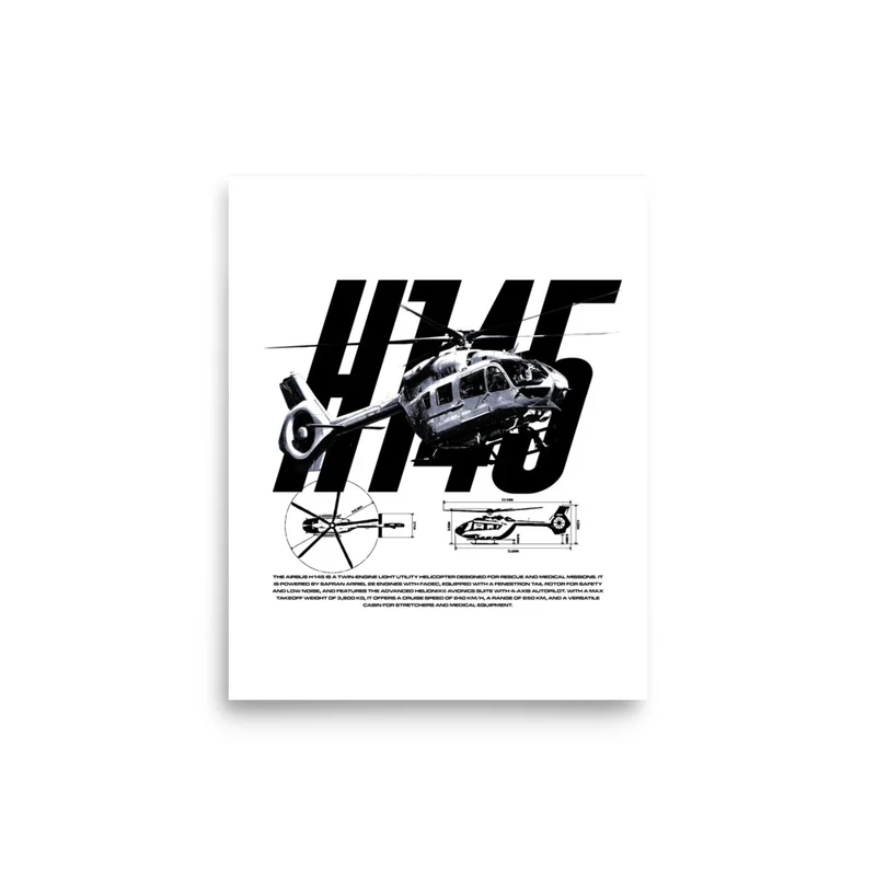 Poster H145, 12″ × 16″